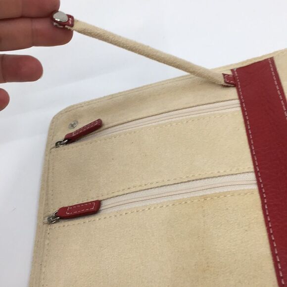 Vanbrock Red Faux Leather Travel Jewelry Case - Picture 9 of 16